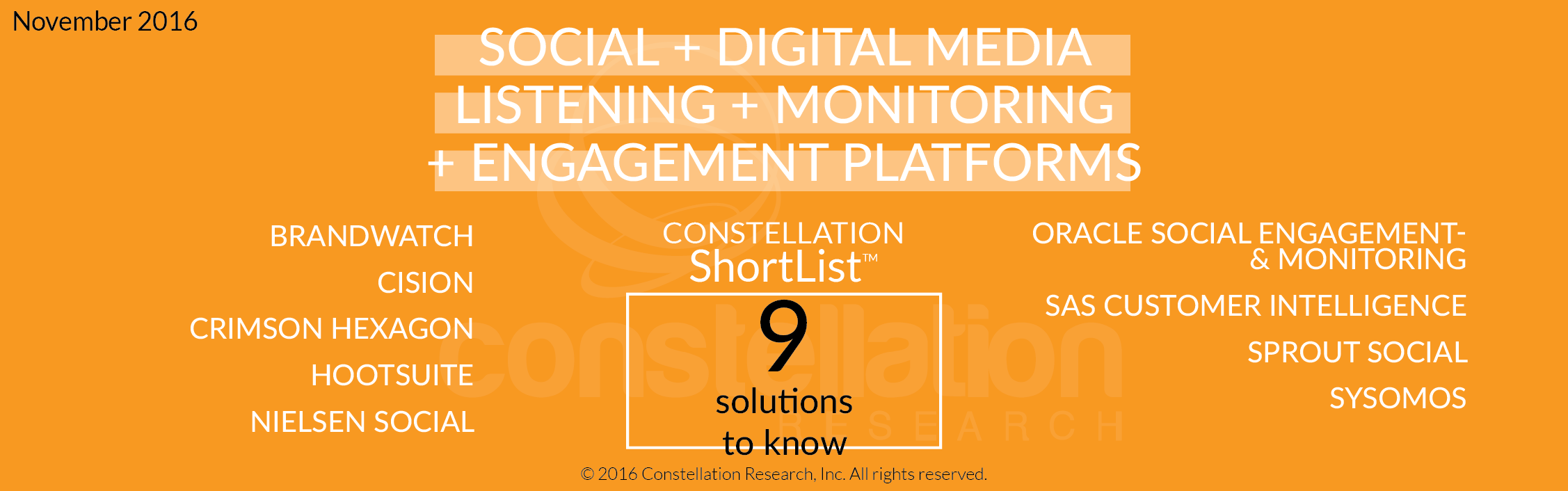 Social Digital Engagement Constellation ShortList